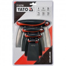YATO Set 4 spacluri inox, 50-150 mm cu maner din p..